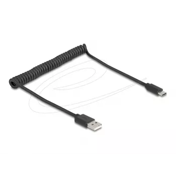 DeLOCK USB-kaabel USB 2.0 0,75 m USB A USB C Must 90368