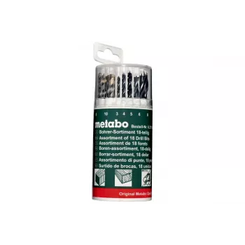 Puuriterade komplekt Metabo 627190000 — 18 tk, HSS ja titaankattega