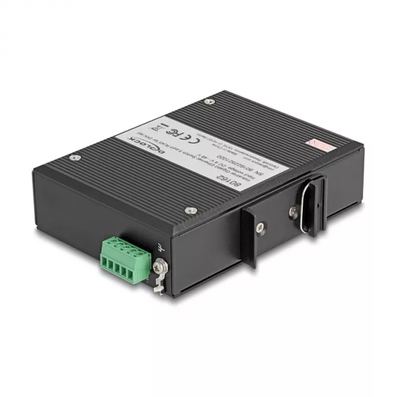 Ethernet Switch DELOCK 80162 — 5-pordiline Gigabit RJ45 DIN-liistule