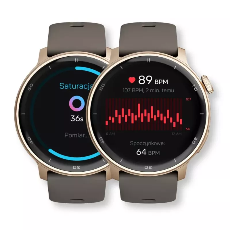 Nutikell Stelio STSWA101GD Activ GPS 46mm Kuldne — 46 mm GPS nutikell, kuldne korpus