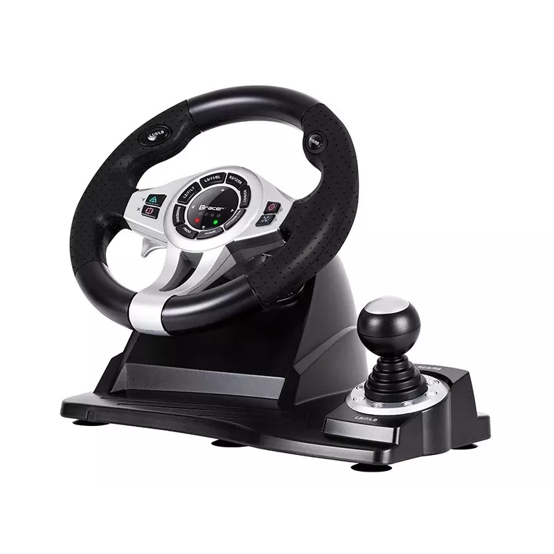 Tracer TRAJOY46524 Mängukontroller Must Rool + Pedaalid PlayStation 4, PlayStation 3