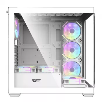 Arvutikorpus Darkflash DS900 (valge) + 7 ARGB ventilaatorit