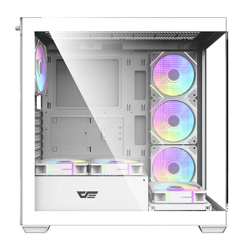 Arvutikorpus Darkflash DS900 (valge) + 7 ARGB ventilaatorit