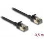 võrgukaabel DeLOCK RJ45 Cat.8.1 0,5 m Must