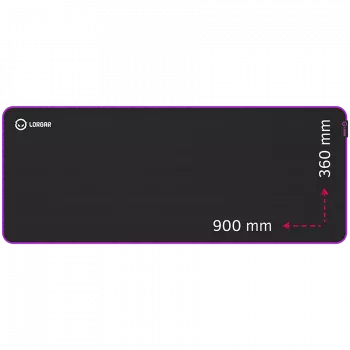 Lorgar Main 319, mänguhiirematt, kiire pind, lilla libisemiskummist alus, suurus: 900mm x 360mm x 3mm, kaal 0,6 kg