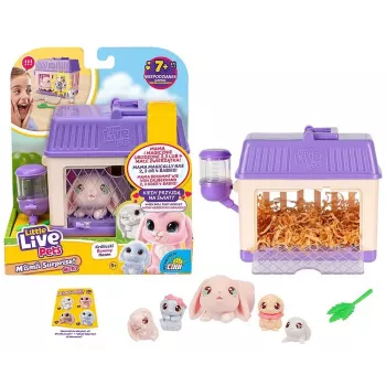 Interaktiivne mänguasi Cobi Little Live Pets Mama Surprise Mini Bunny MO-26625, väike interaktiivne kujuke