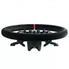 Asetek SimSports Lenkradkranz, dished, 340 mm - must, seemisnahk