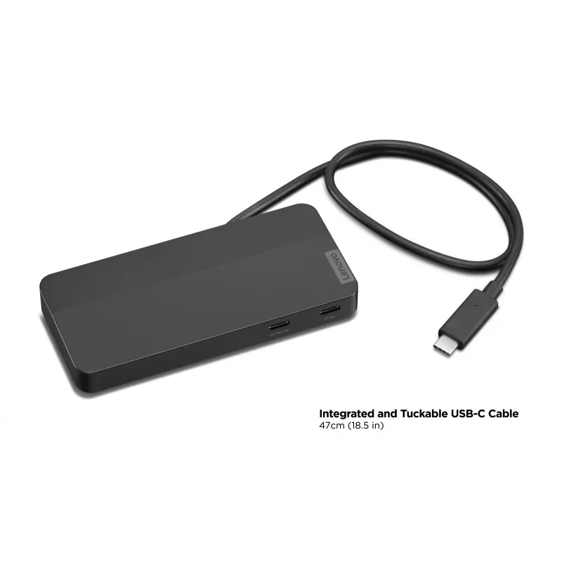 Lenovo 40B90100EU sülearvuti dokk/pordireplikaator Juhtmega ühendatud USB 3.2 Gen 1 (3.1 Gen 1) USB-C Must
