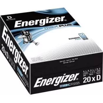Energizer Battery Max Plus E301323704 D/Mono/LR20 20 tk/pakend.