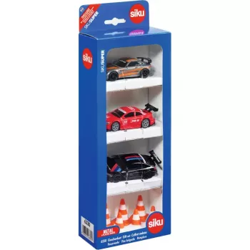 Siku kingikomplekt Race, sõidukite ja raja komplekt, 3 a, plastik, metall, mitmevärviline