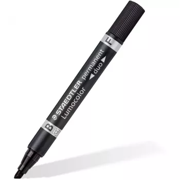 Püsimarker Staedtler Lumocolor permanent duo 348 B must 1 tk