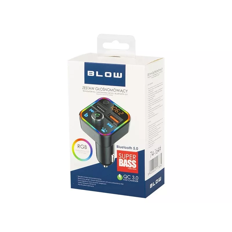 BLOW 74-164# Bluetooth FM-saatja 87,5–108 MHz