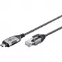 Goobay Etherneti-kaabel USB-C 3.1 kuni RJ45 õhuke 1 m - ühendab ruuteri, modemi või (74401)