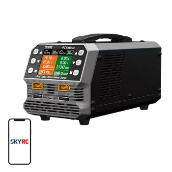 SkyRC PC1080neo kahe kanaliga liitiumaku laadija