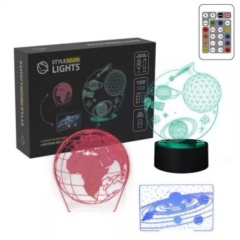 Manta SNL118RGB RGB 3D dekoratiivne LED-lamp