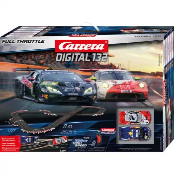 Carrera DIGITAL 132 Full Throttle võistlusrada CARRERA poolt — digitaalne slotiautorada mõõtkavas 1:32
