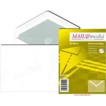 Ümbrik MAILmedia C6 114x162 mm valge kummeeritud ilma aknata 72 g/m²