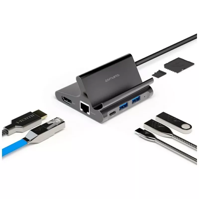 Hoidik tahvelarvutile/nutitelefonile 7in1 Dex HDMI/RJ45