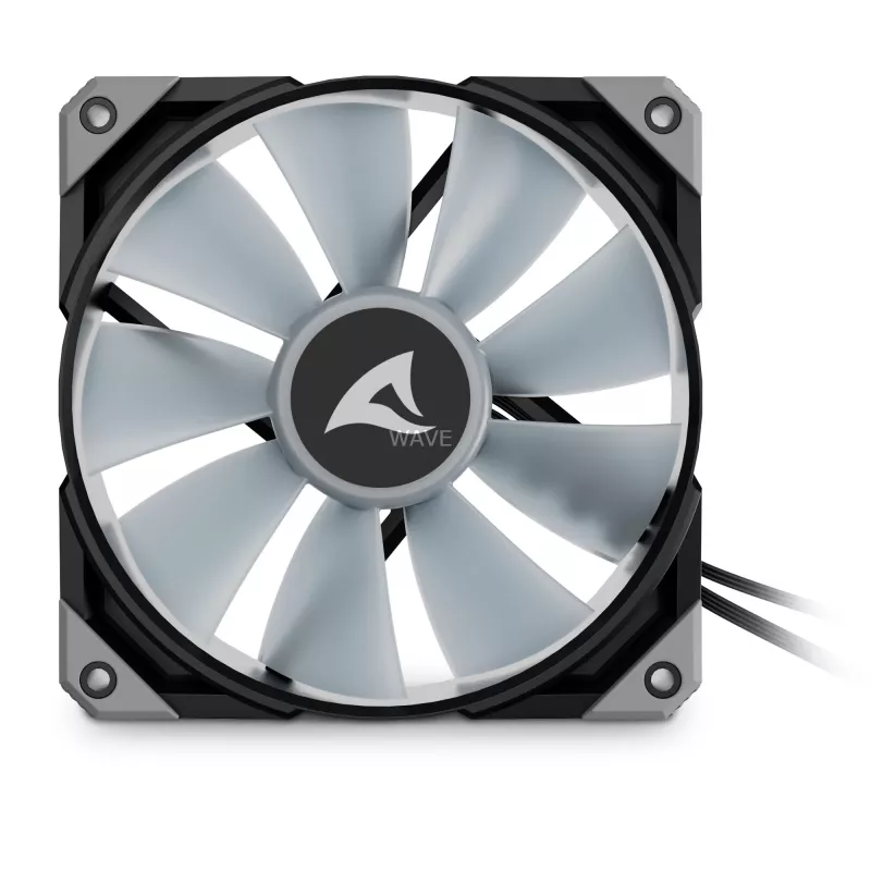 SHARKOON F50 120mm ARGB korpusventilaator - must