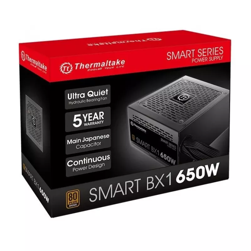 Toiteplokk Thermaltake Smart BX1 PS-SPD-0650NNSABE-1 (650 W; Active; 120 mm)