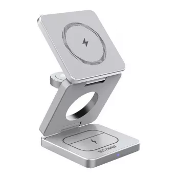 Juhtmevaba laadija BlitzWolf BW-IW30 3-ühes kiirlaadimisjaam iPhone'ile ja Samsungile, juhtmevaba 3 seadme laadimine
