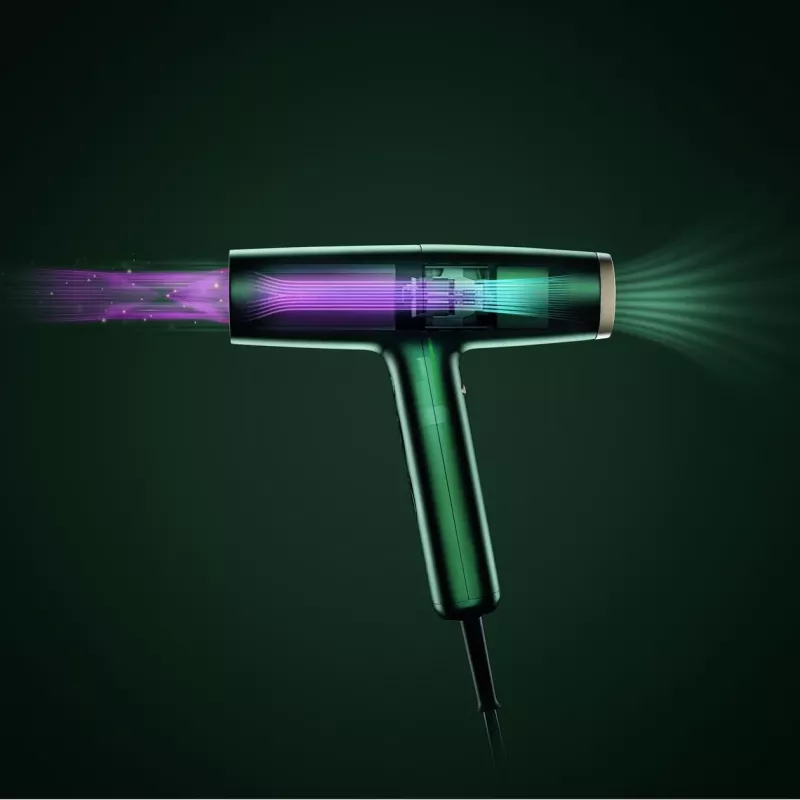 BaByliss Air Power Pro föön 1700 W kuldne, roheline