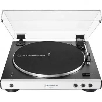 Audio-Technica AT-LP60XBT - vinüülplaadimängija - must, valge (AT-LP60XBTWH)