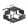 Seinale kinnitatav riiul Lanberg WF01-6606-00B