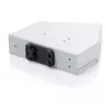 DIN-liistule paigaldatav kiudoptiline jätkujaotur DIGITUS DN-96893 — nurga all, 6 SC DX / LC Quad, alumiinium, hall