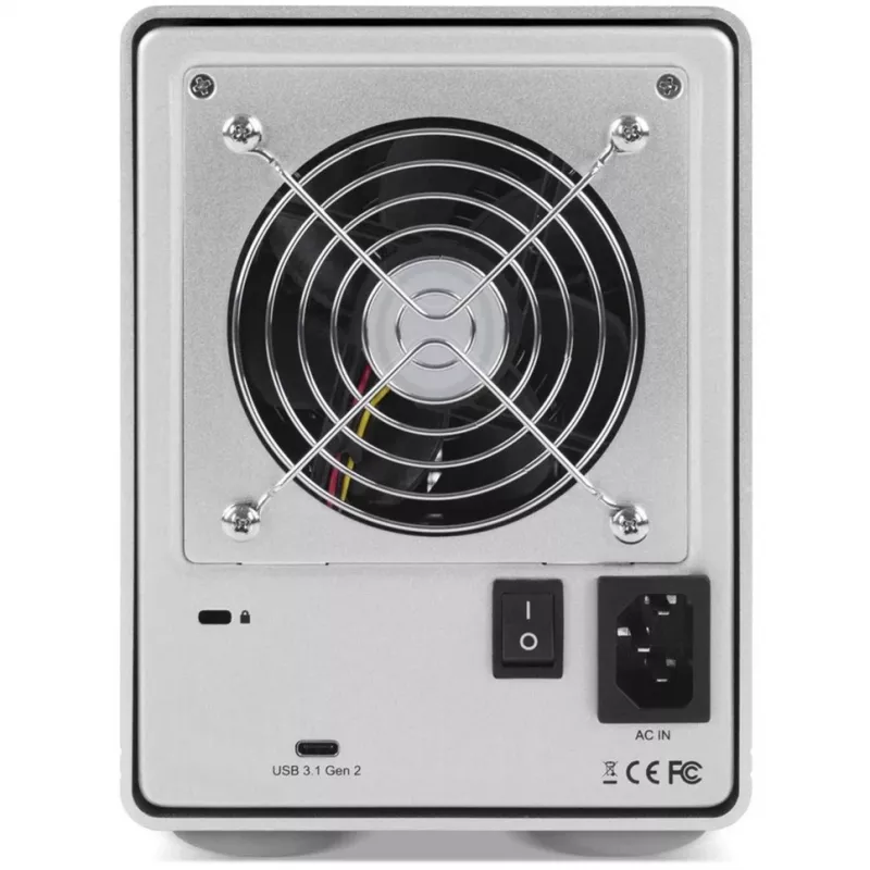 Mercury Elite Pro Quad, kettakorpus, hõbedane, USB 3.2 Gen 2, RAID-valmis