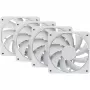 120 mm korpuse ventilaatorid HYTE FA12 valge 4-pakk — 120 mm, valge, mudel FA12