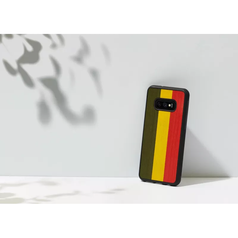 man and wood nutitelefoni ümbris Samsung Galaxy S10e jaoks, reggae must kaitseümbris