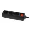 Gembird EG-PSU3F-01 piksekaitse must 3 AC-pistikupesa 230 V 0,6 m