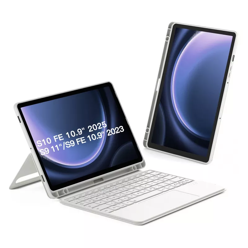 Folio-ümbris Bluetooth-klaviatuuriga Inateck N0064 Samsung Galaxy Tab S10 FE/S9 FE/S9 jaoks 27,9 cm (11 tolli) QWERTZ, 2 alusrežiimi, 500 mAh
