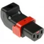 ACT C13 IEC Lock+ üles- või allanurgaga ühendatav pistik, must, PA130100DBK (SFO67A)
