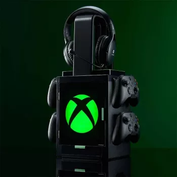 Numskull Games Official Xbox Gaming Locker, Diskettenhalter mängudele, Xbox, Must, Juhtmega