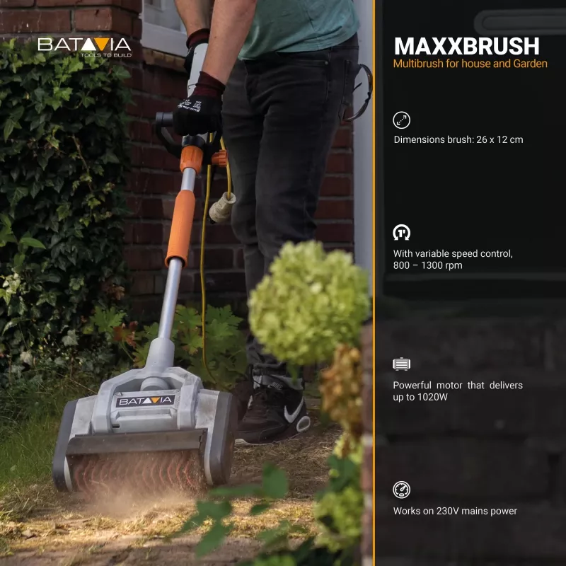 Batavia B.V. | Maxxbrush 1020W Multi-Brush 26cm, Spiraalhari (Roheline) | 1020 W