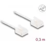 DeLOCK RJ45 Cat.6 UTP võrgukaabel 0,3 m valge