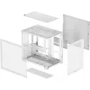 PC korpus DeepCool CG530 WH Midi Tower — ATX/Micro ATX/ITX, karastatud klaas, 2×3,5-tollist + 3×2,5-tollist pesa, toetab kuni 410 mm graafikakaarti
