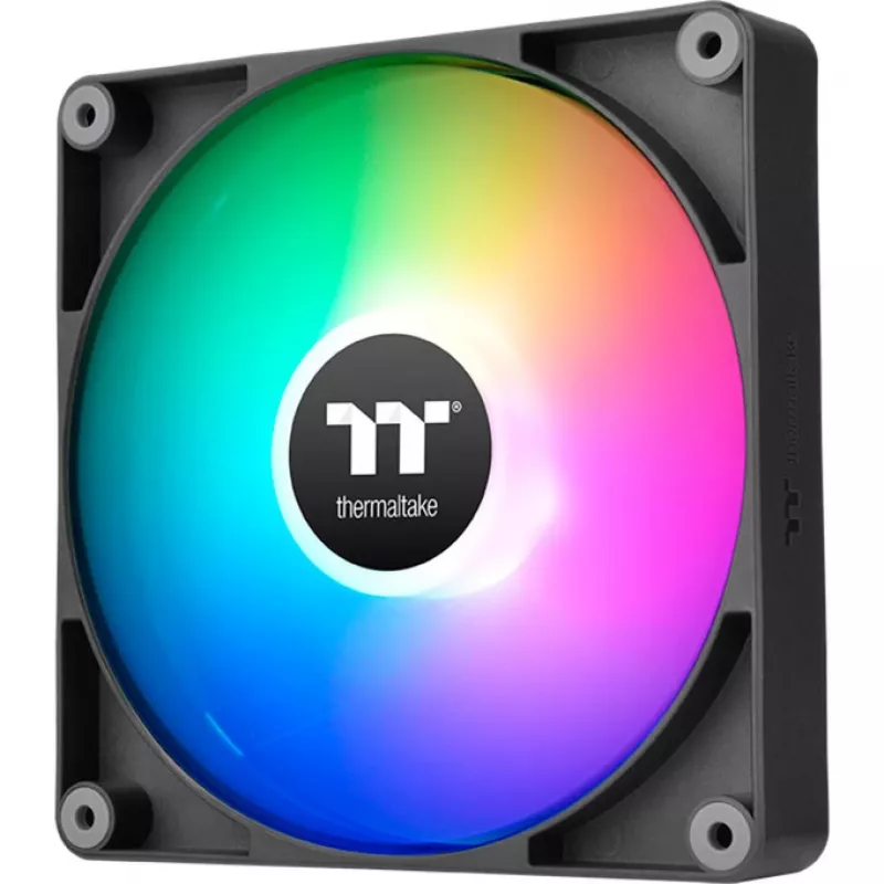 Thermaltake CT140 Reverse ARGB 14 cm ventilaator, must, 500–1800 RPM, 32,8 dB