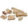 BRIO 33307 raudteekomplekt – 11 puidust detaili laiendamiseks