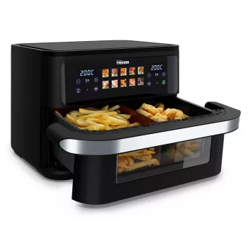 Kuumaõhufritüür Tristar FR-9078 Double 10 L, 2800 W, puutejuhtimine, LCD, must/roostevaba teras