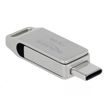 USB-mälupulk DeLOCK 128GB USB-C Type-A pöördmehhanismiga mudel