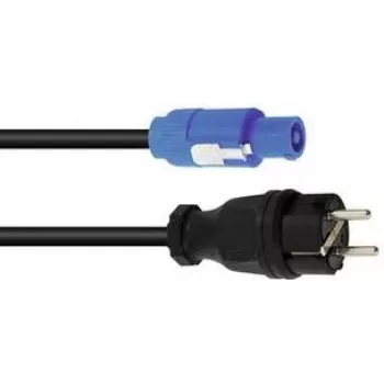 Toitekaabel PSSO POWERCON 5m H07RN-F 3G1.5 – voolujuhe PowerCON-pistikuga, 5 m pikkus, H07RN-F kummist, 3×1,5 mm²