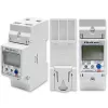Qoltec 50882 Ühefaasiline elektrooniline energiatarbimise arvesti DIN-liistule | Wi-Fi | TUYA | 230V | LCD