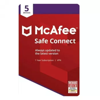 McAfee Safe Connect VPN 5 seadmele, 1-aastane võti