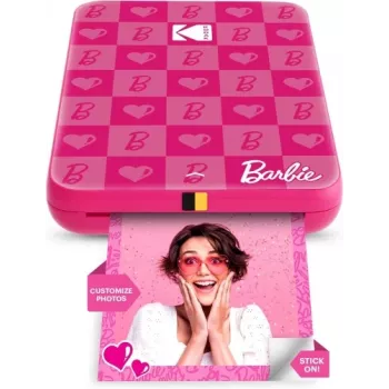Barbie x Kodak STEP Slim Instant Mobile Photo Printer Värviline ZINK 2x3'' 1ppm, Bluetooth, Roosa