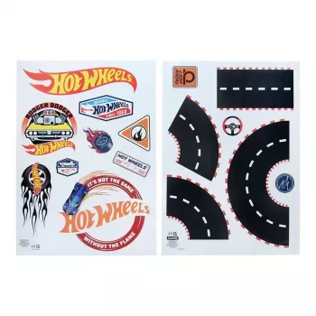 Seinakleebised Paladone Hot Wheels Personalisation PP13745HW — dekoratiivsed isekleepuvad kleebised lastetuppa