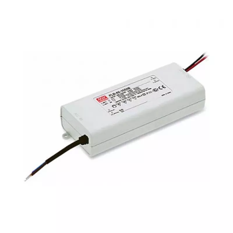 LED-draiver Synergy21 MEAN WELL PLD-60-1050B, 59,85 W, püsivvool 1050 mA, AC 180–295 V, IP42