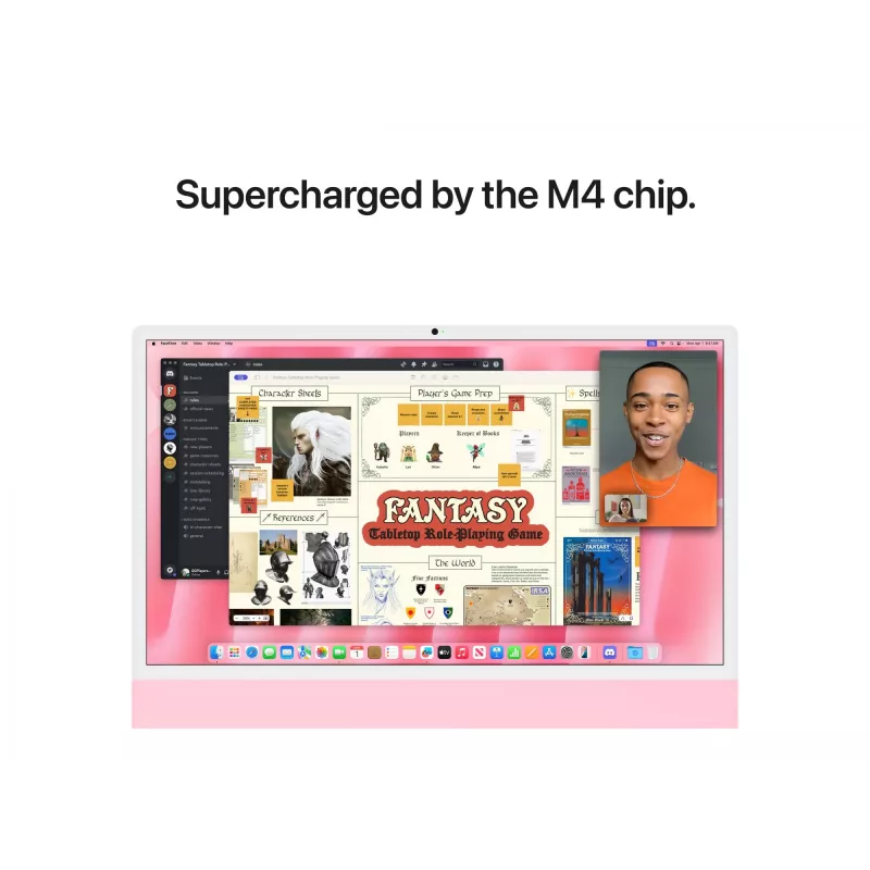 iMac 24 Retina 4.5k Ekraan M4, Roosa, M4 (10-CPU/10-GPU), 24 GB, 512 GB, tavaline klaas, Touch ID, saksa, Gigabit Ethernet, Magic hiir, MD2U4D/A